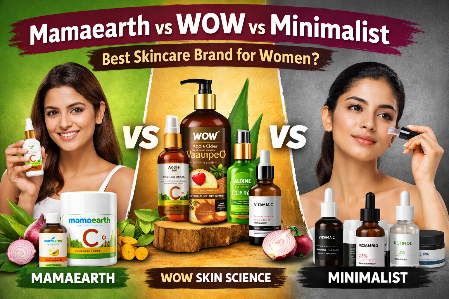Truth Revealed! Which Brand is Best – Mamaearth, WOW or Minimalist? chatgpt image mar 23, 2026, 11 01 11 pm