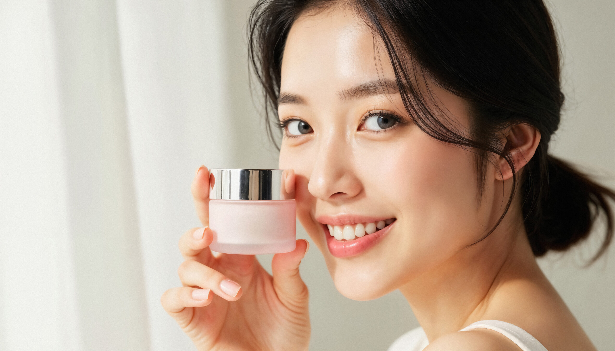Korean Glass Skin Secrets – Best Products You Can Buy in India (2026) close up woman doing korean skincare